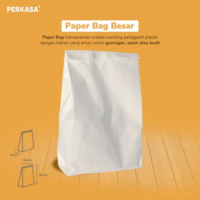 

Paper Bag / Kantong Kertas BESAR - Putih