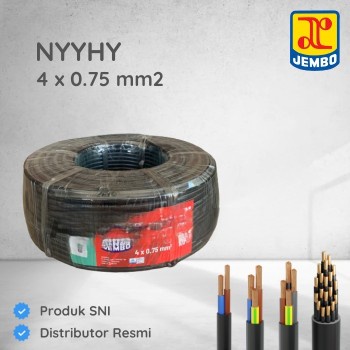 KABEL SERABUT NYYHY 4X0,75MM 4X0,75 MM 4X0.75 JEMBO ECERAN METERAN