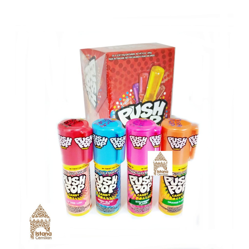 

Permen Push Pop Candy / Lipstik PACK BESAR (isi 20 pcs)