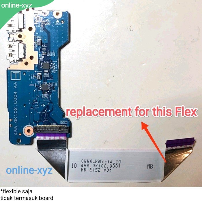 kabel flexible USB tombol Switch Power board LENOVO Flex 5 15IIL05 15ITL05 15ALC05