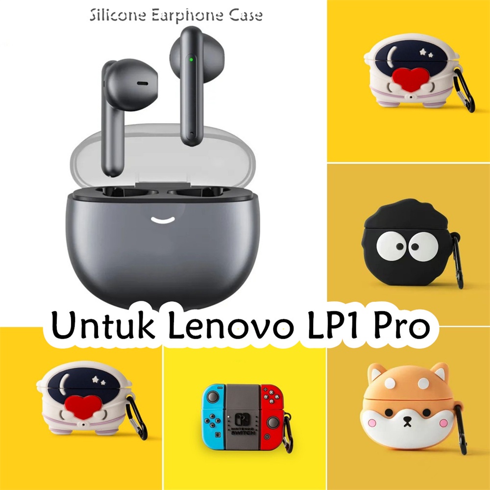 【distinctive】Untuk Lenovo LP1 Pro Case Kartun Shiba Inu Soft Silicone Earphone Case Cover