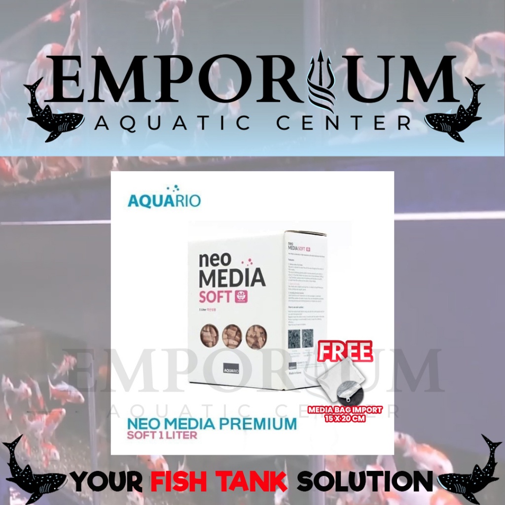 Neo Media Soft - Rumah Bakteri Filter Aquarium / Kolam Ikan - Emporium Fish
