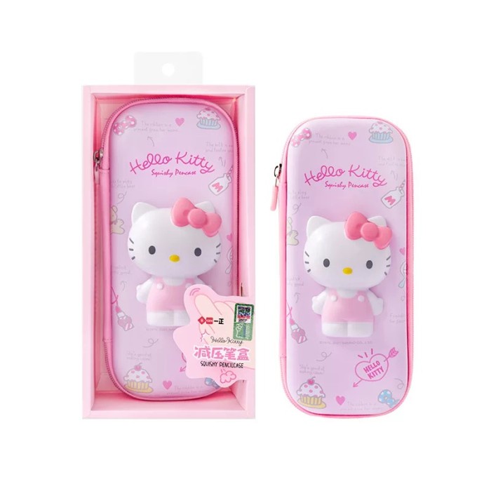 

FM - BEST SELLER Kotak Pensil Anak Squisy Motif Kuromi Kitty Melody Cinnamoroll Sanrio - HCase Kitty