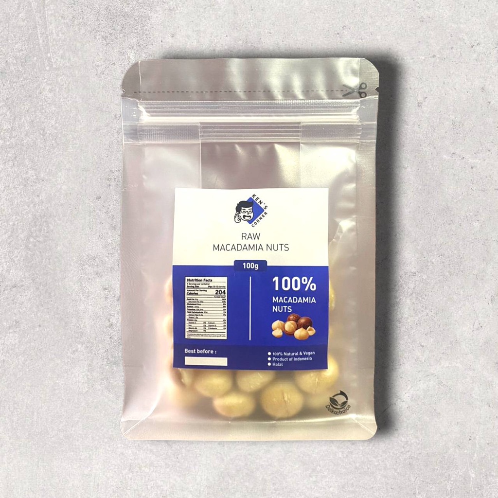

Macadamia Nuts 100 Gram Premium / Kacang Macadamia Premium Lepas Kulit