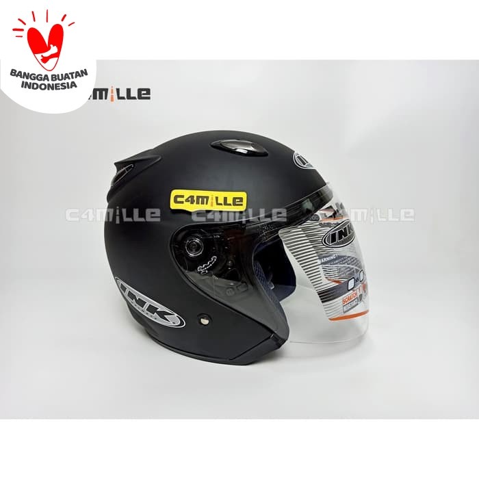 [ORI] Helm INK Centro Original Black dop / hitam dof - M
