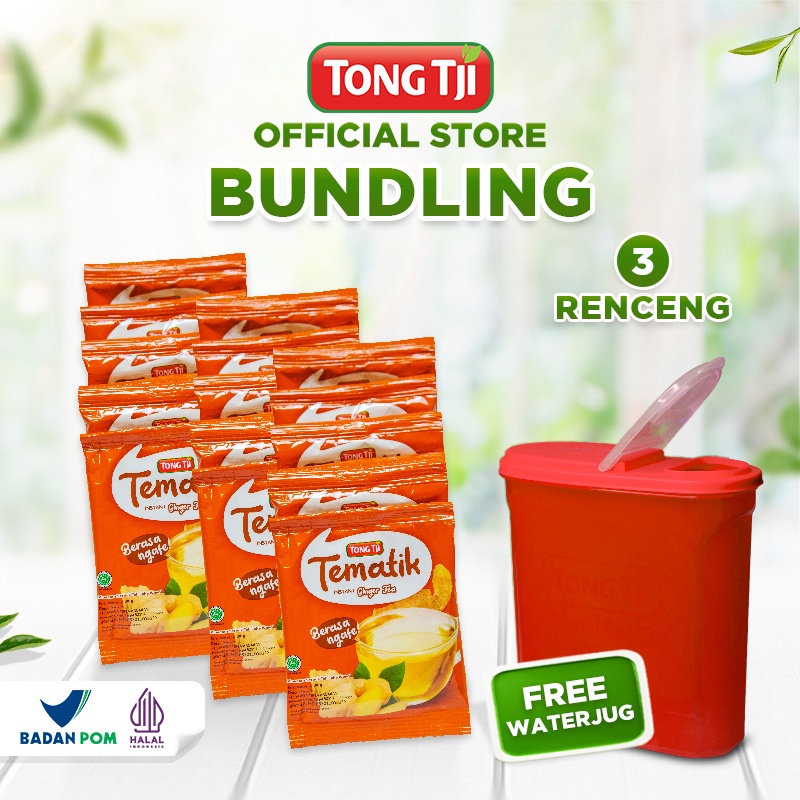 

Bundling Free Waterjug Tong Tji Tematik Ginger Tea 3 Renceng