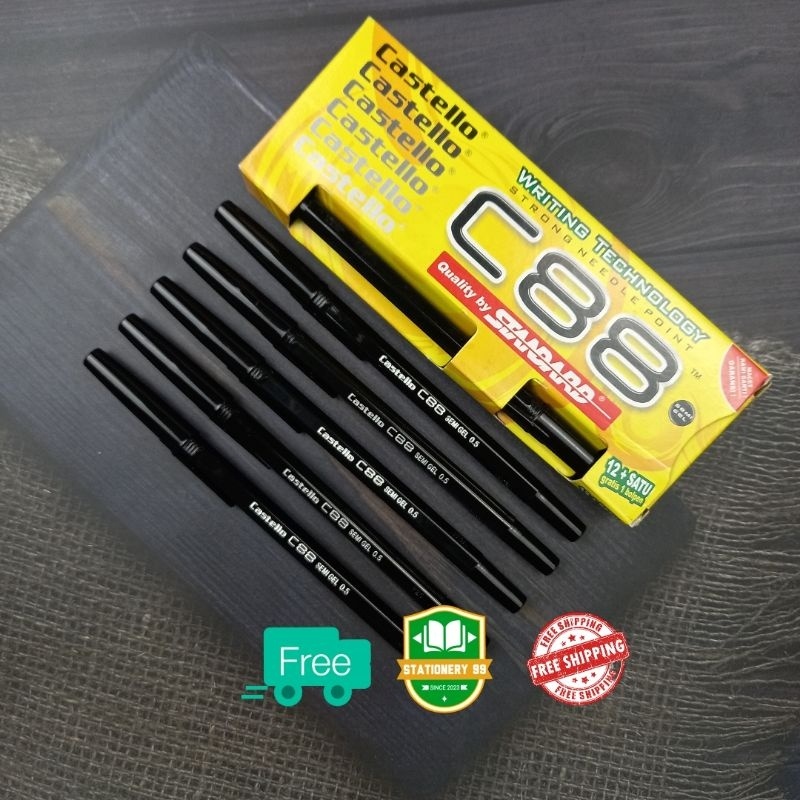 

Castello C88 - Pulpen Standard CASTELLO C88 12+1/Pulpen Standard/Pena/Ballpen/Pen Hitam