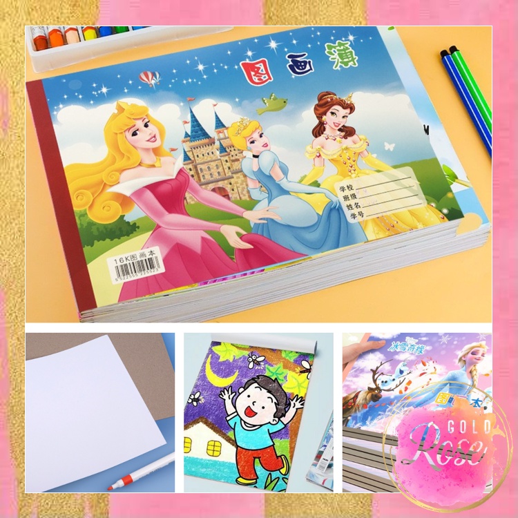 

ℛ - S6116 Buku Gambar Isi 15 Lembar / Buku Gambar Kertas Tebal / Painting Book Motif Karakter / Drawing Book Tebal Tidak Tembus