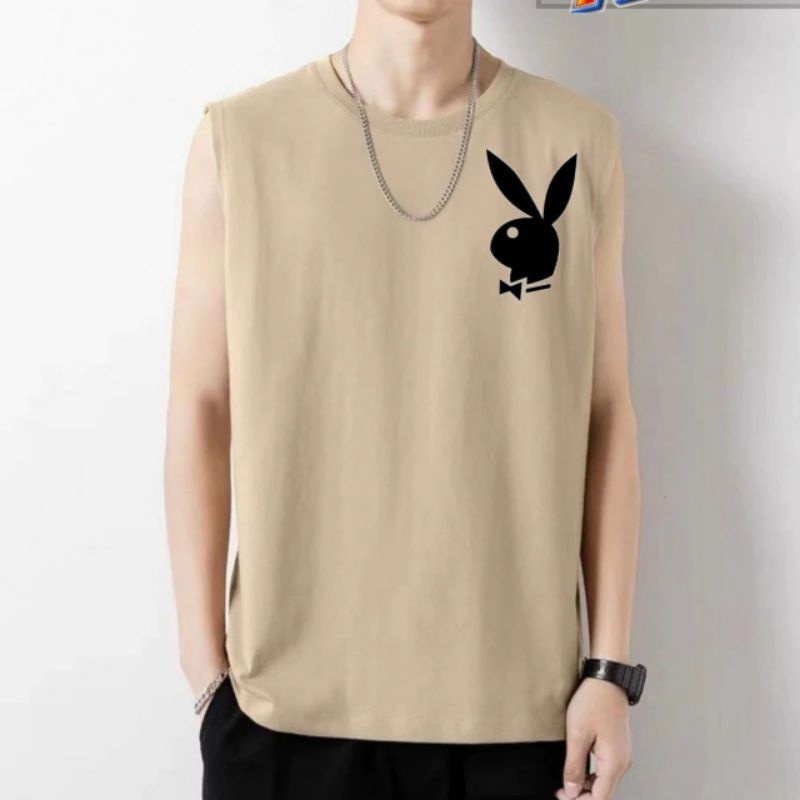 HBM-SINGLET KAOS PL4YB4Y TRENDY GYM BISA COD