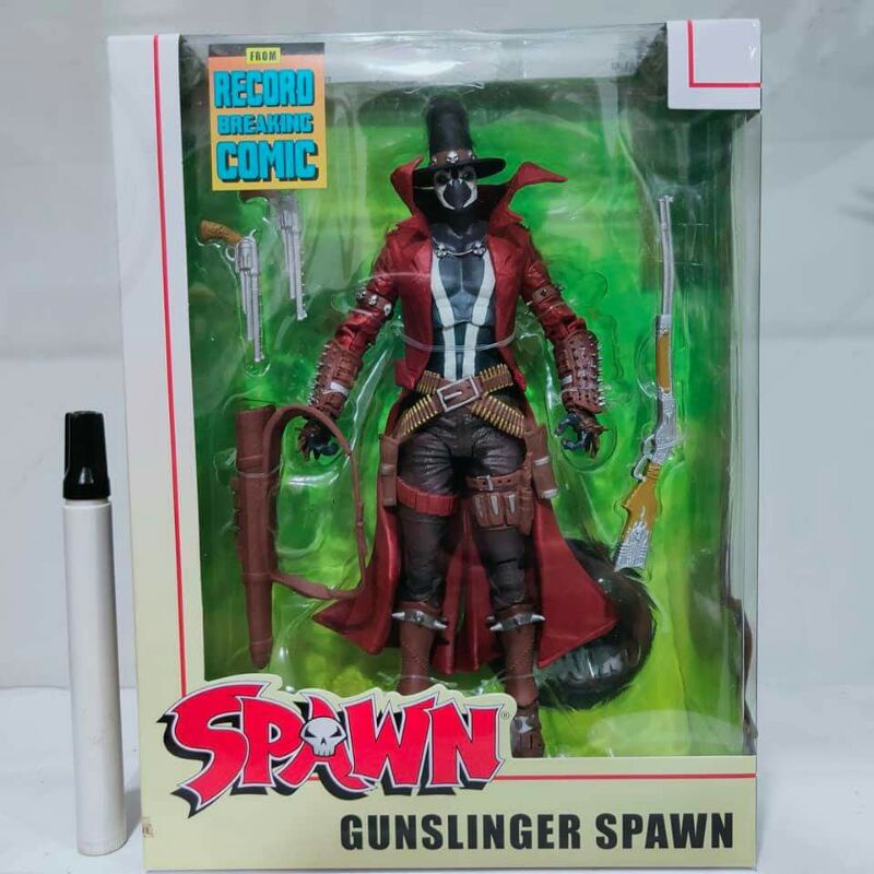 mainan action figure gunslinger spawn mcfarlanetinggi sekitar 7 inchartikulasi detailCWIJtipDSD#guns