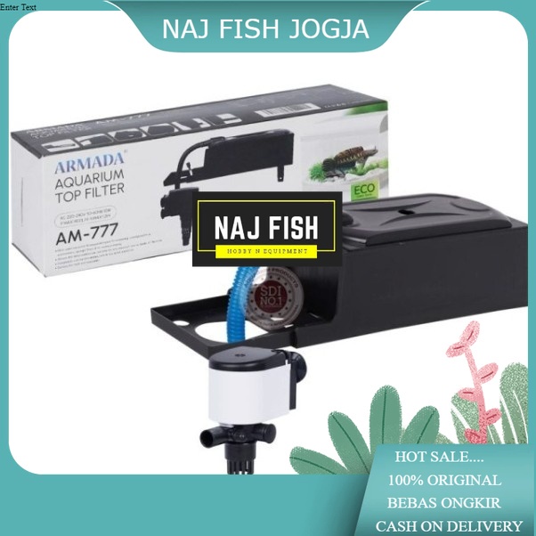 Terlaris Top Filter Armada AM 777 1400L/H Fullset Bonus Kapas