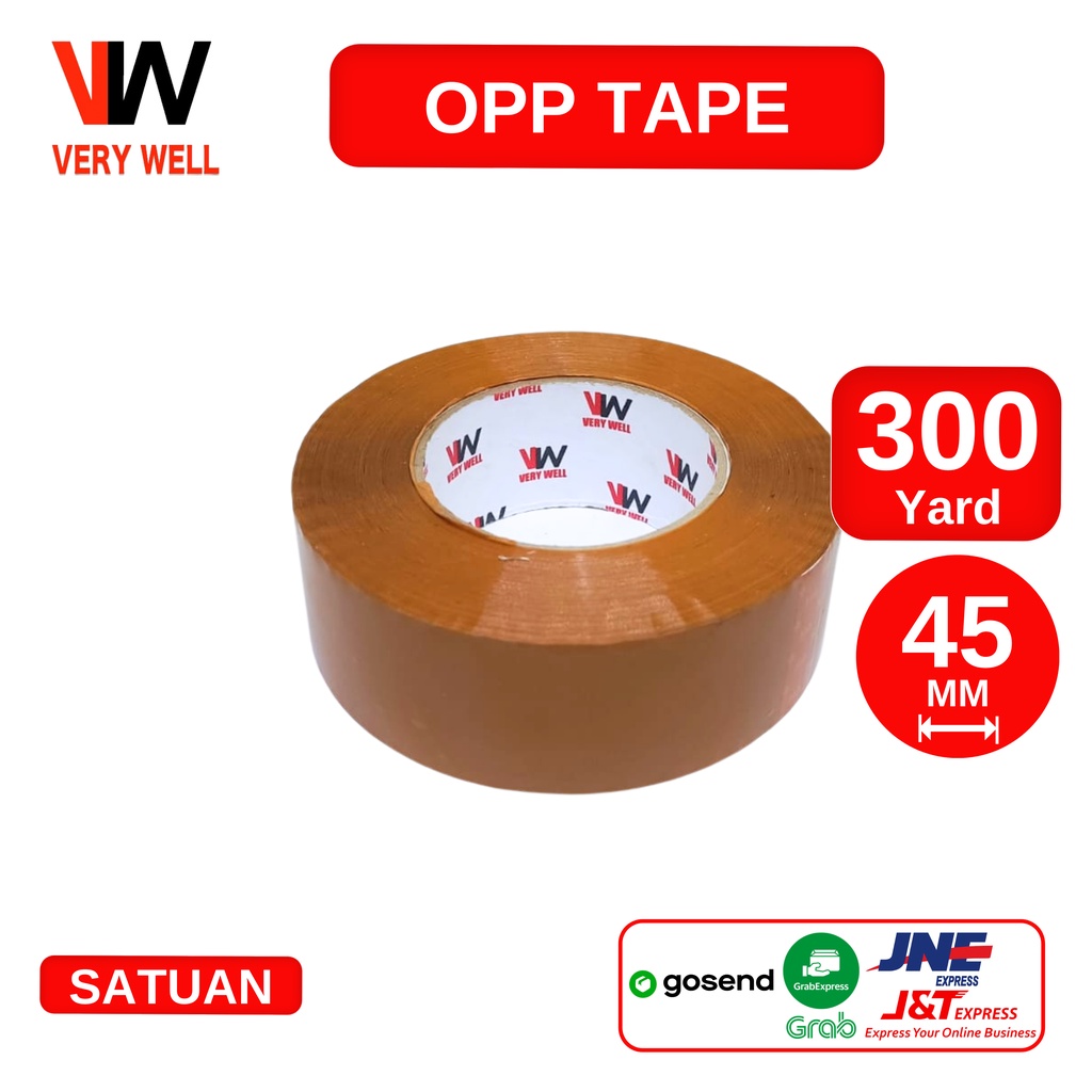 

Lakban Coklat VERYWELL Tape 300 Yard