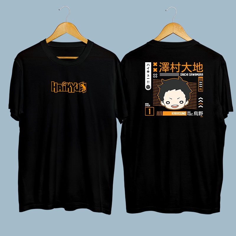 Baju Kaos Haikyuu Daichi Sawamura Karasuno Anime 4