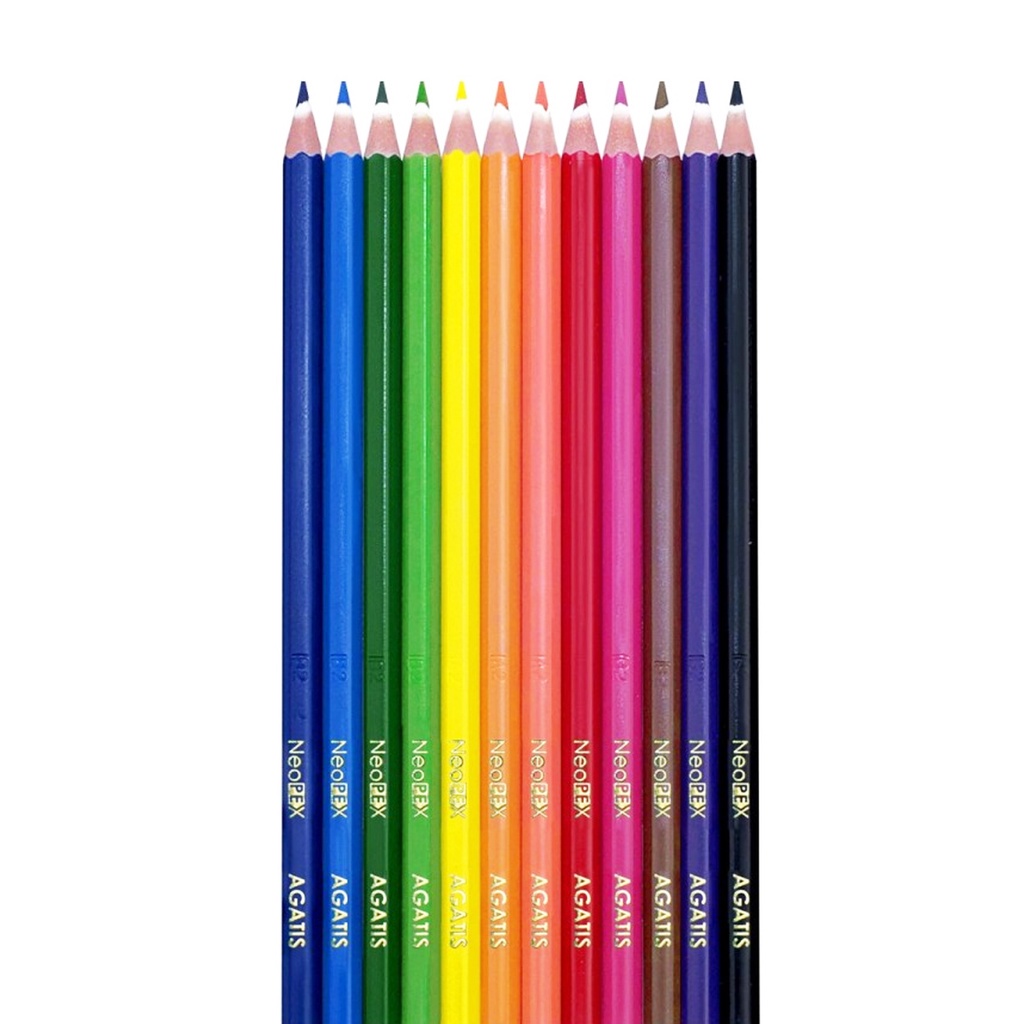 

Pensil Warna Colour AGATIS Neopex C-12 Full Length 12 Warna Panjang
