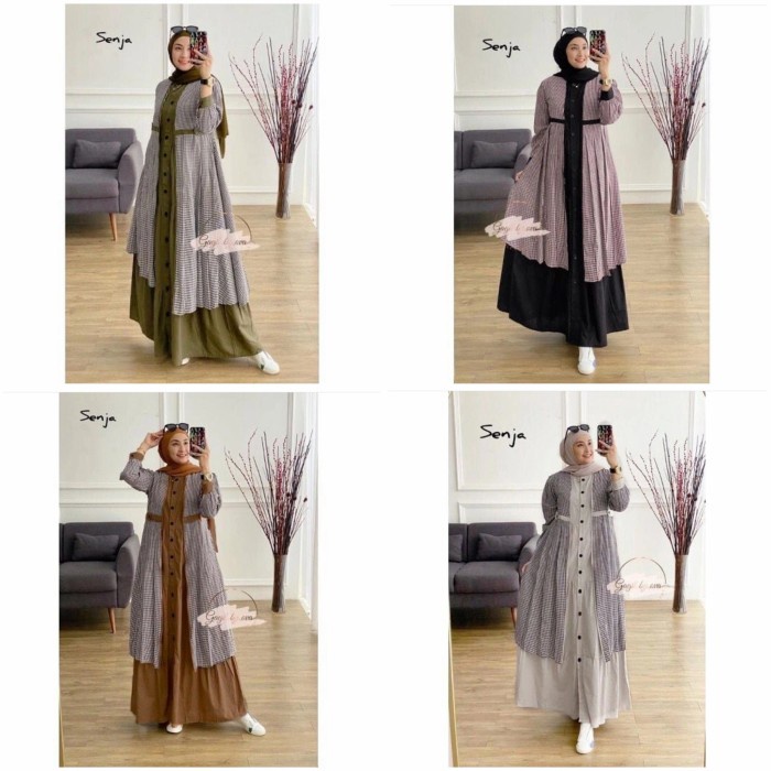 Vanilla set/setelan baju dan rok panjang hijabers wanita/setrok muslim