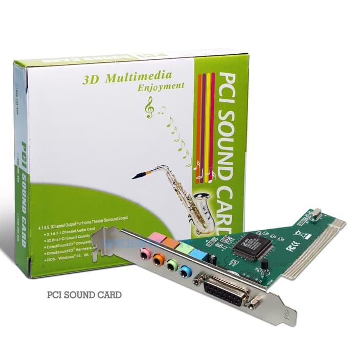 PCI Sound Card Audio PC komputer