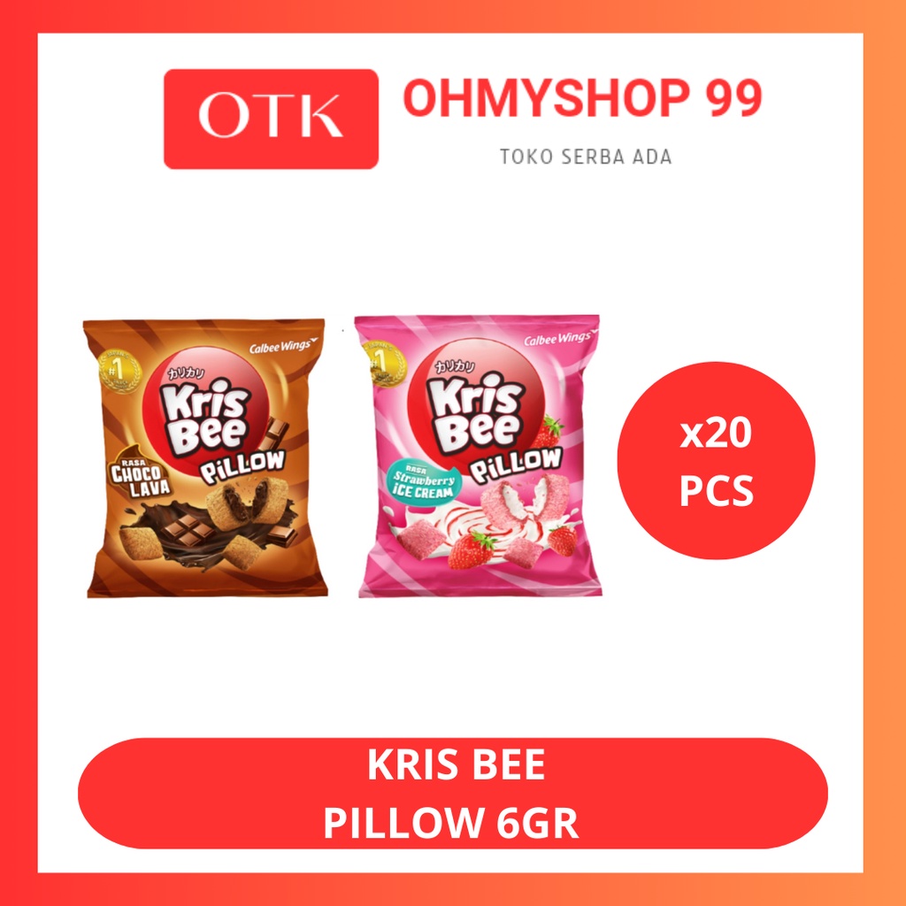 

Krisbee Pillow Chocolava Strawberry Ice Cream 6gr - 2 Renceng
