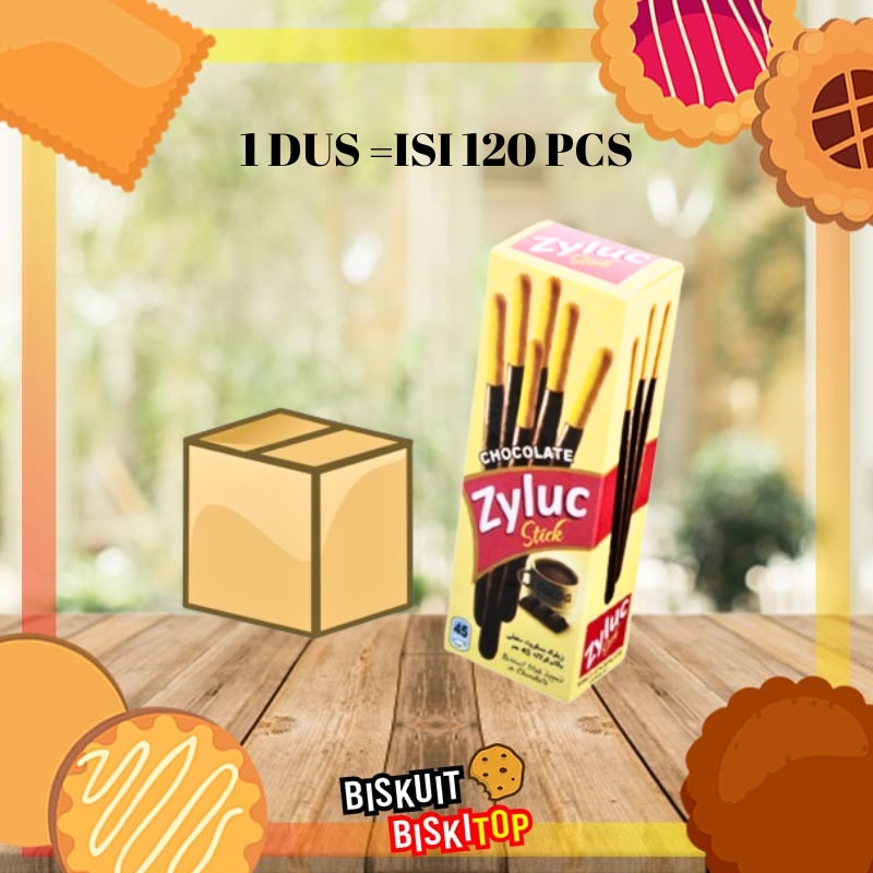 

B.BISKITOP - (1 DUS) ZYLUC STICK BOX 5.5 Kg Coklat Biskuit Stick Kue Kering Biscuit Cemilan Snack Anak Biskitop
