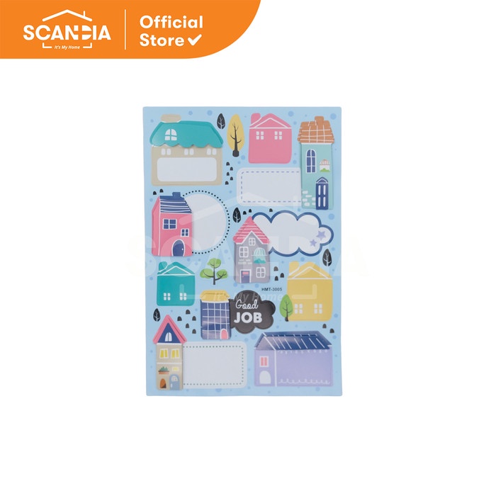 

SCANDIA Hiasan Stickers Glitter 3D House (SL0366)