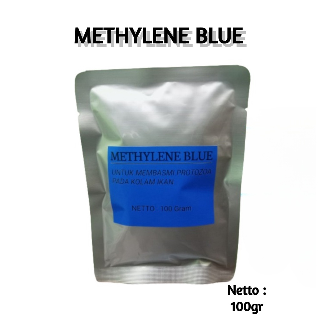 Methylene Blue 100 gram Bubuk Serbuk Metylene Obat Ikan Aquarium Kolam