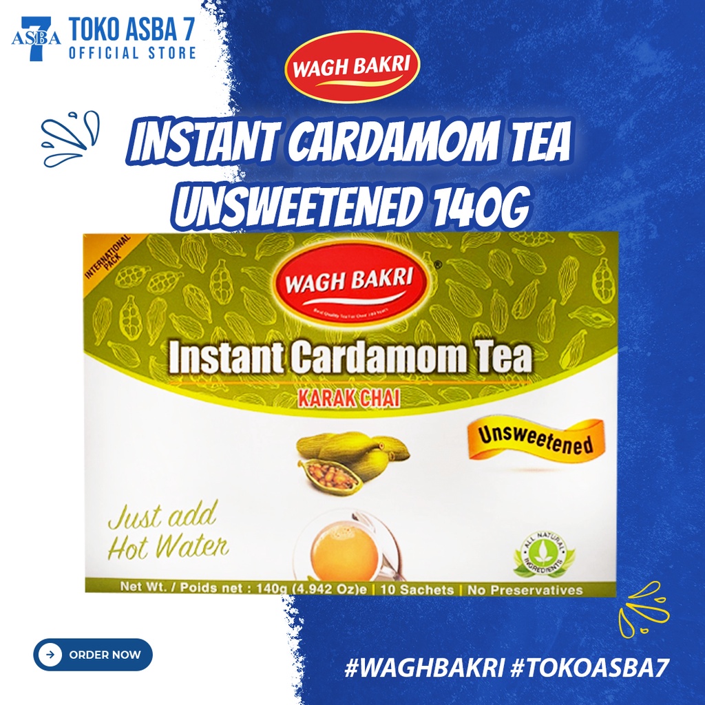 

WAGH BAKRI INS CARDAMOM TEA UNSWEETENED 140GR