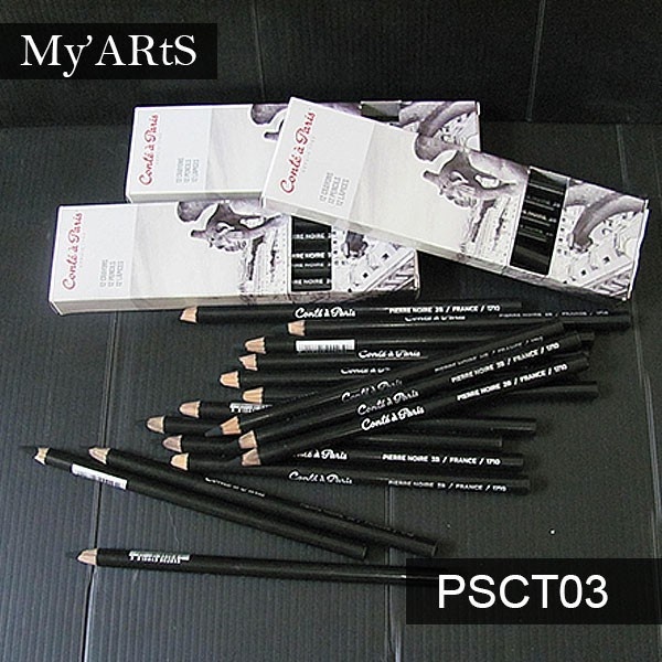 

Conte Pieree Noire Pencils Satuan Pensil Lukis Gambar Conte Hitam Sketsa Myarts