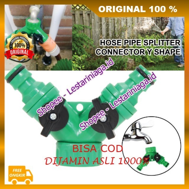 BELI 1 GRATIS 1 Konektor Kran 2 Cabang Multifungsi Sambungan Keran Air 2 Cabang Konektor Keran Air M