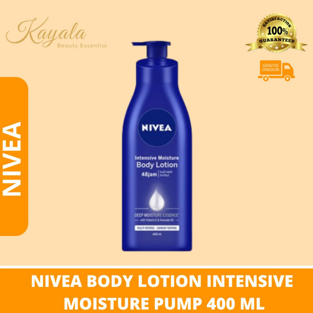 NIVEA BODY LOTION INTENSIVE MOISTURE PUMP 400 ML