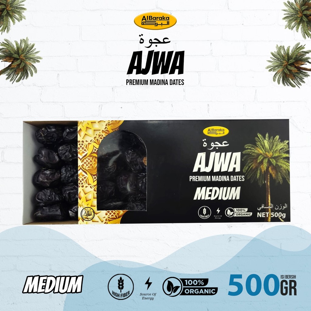 

AL BARAKA AJWA PREMIUM MADINA DATES 500G