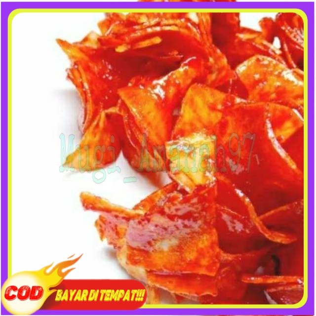 

1kg Keripik singkong doyan balado pedas basah