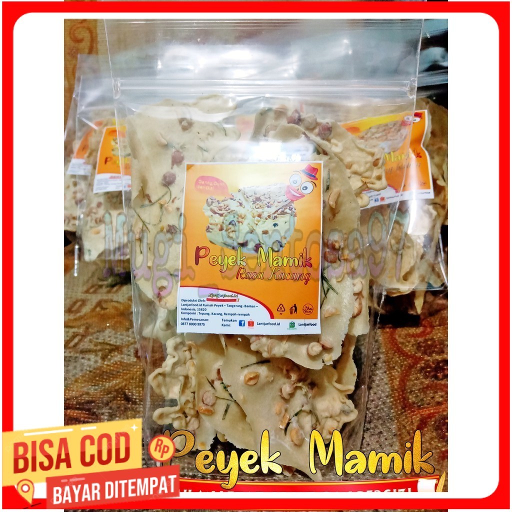 

Peyek Aneka Rasa - Peyek Kacang , Teri Nasi , Udang Rebon - Kemasan mulai 100gram