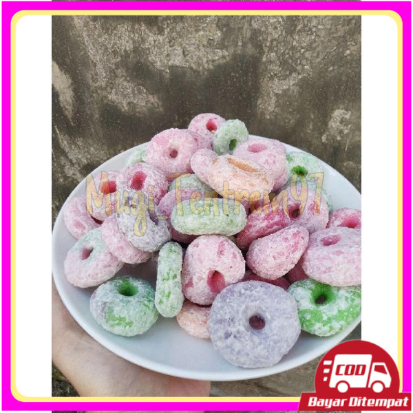 

Getas manis warna donat / lonjong 1KG