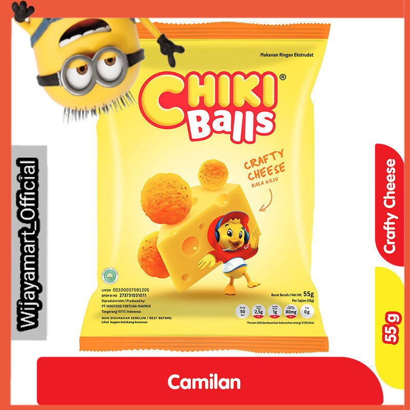 

Chiki Balls Makanan Ringan Crafty Cheese 55 g