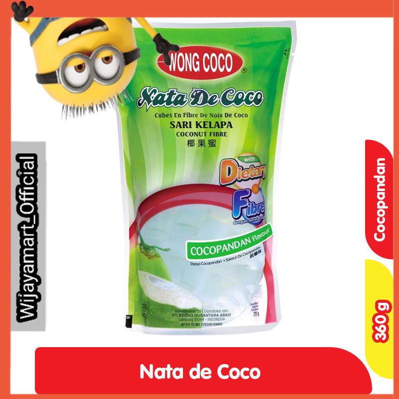 

Wong Coco Nata De Coco Sari Kelapa Rasa Cocopandan Pouch 360 g