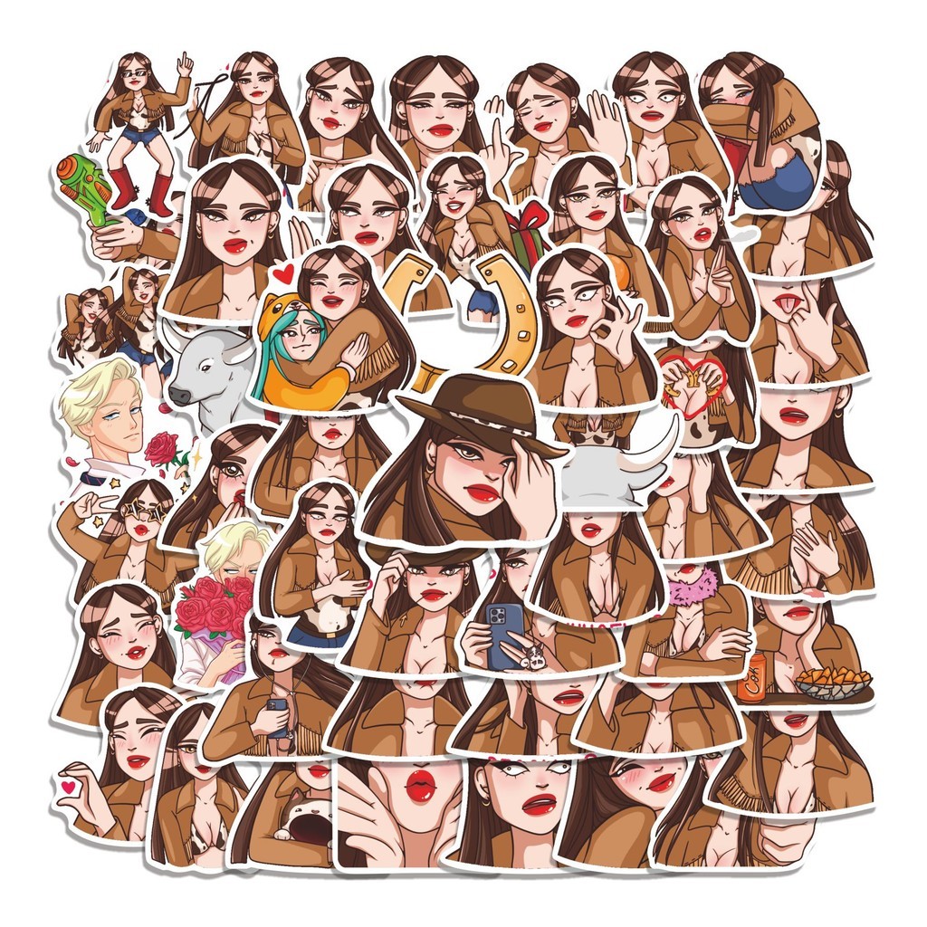 

COD 50 Pcs Stiker Nancy Lucu Anti Air Untuk Dekorasi Notebook Sepeda Skateboard Handphone