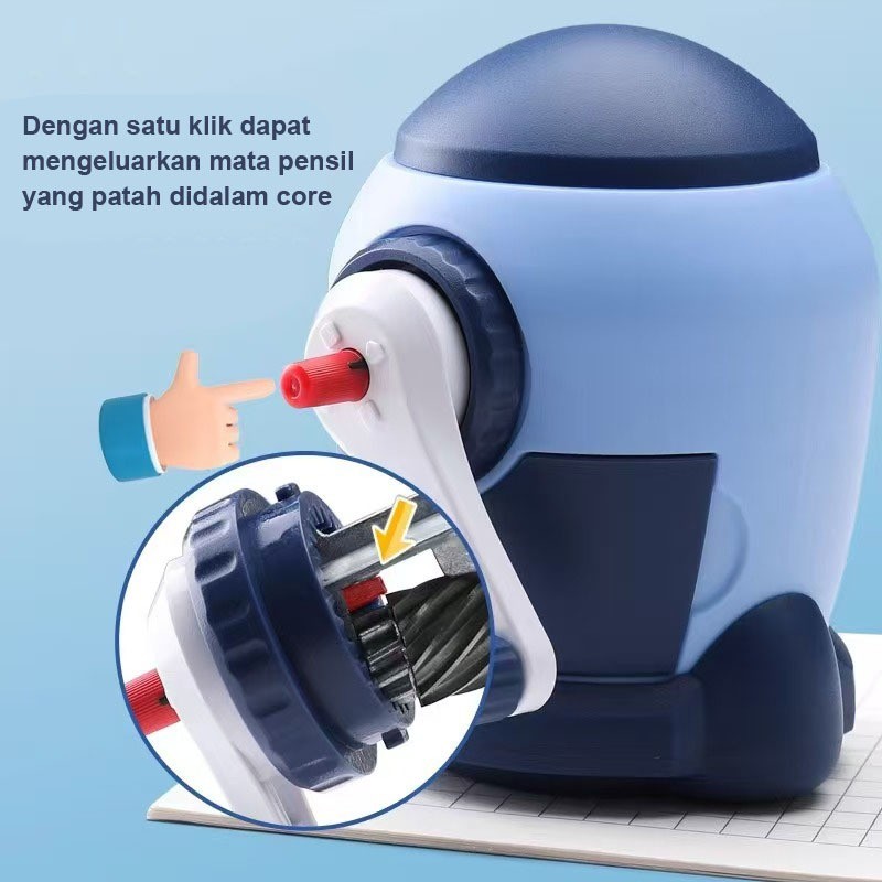 

Bobomart Serutan Pensil Anak Serutan Meja Serutan Putar Rautan Putar Rautan Pensil Murah Db-8677