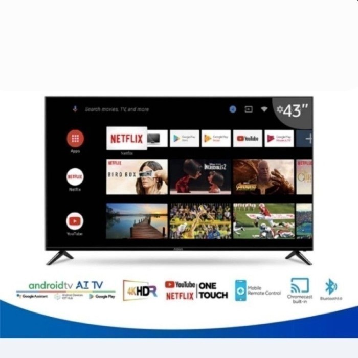 LED TV AQUA 43K701 FHD 43" INCH SMART ANDROID TV