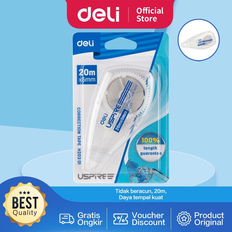 

Deli Koreksi Pita 20m daya penutup yang sangat baik EH20301