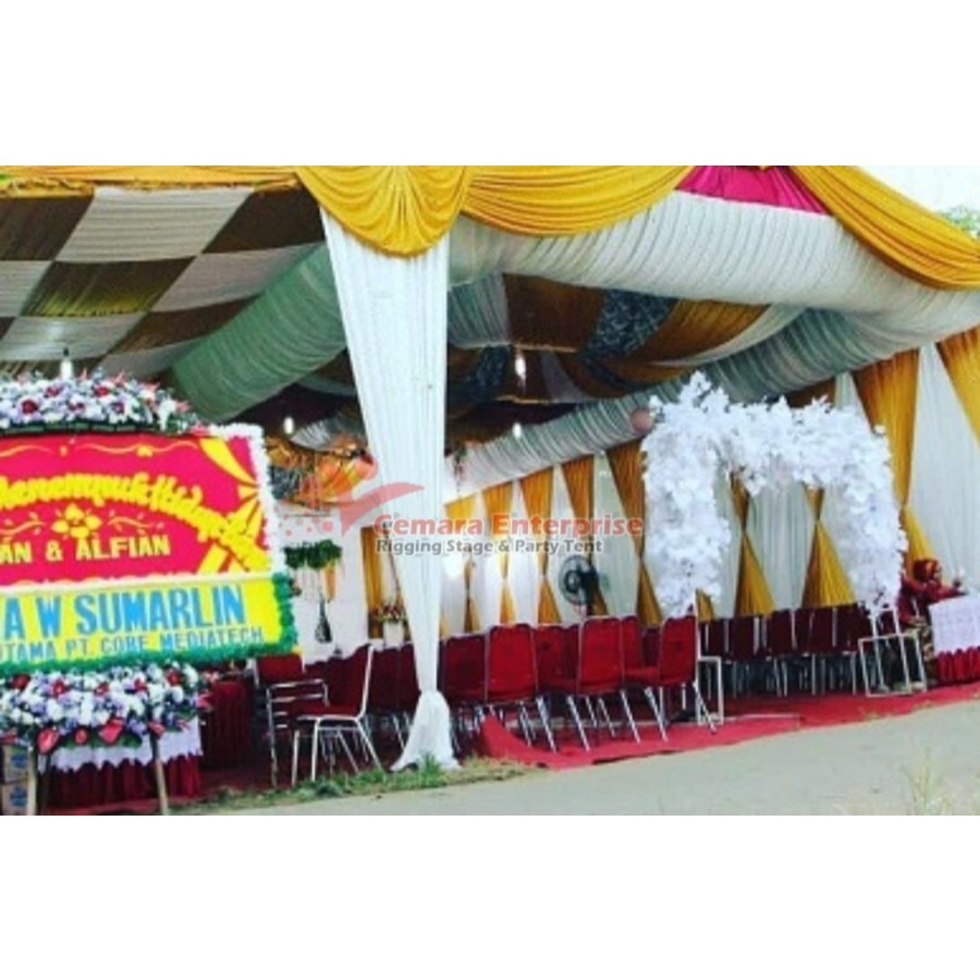 jual tenda pesta, tenda serbaguna, tenda pengantin 8x15