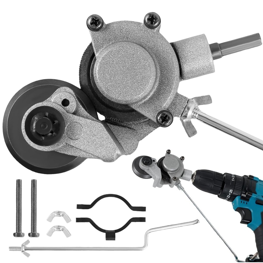

Electric Drill Plate Cutter Attachment Double Headed Iron Metal Sheet Cutter Plate Punch Scissors Free Cutting Tools