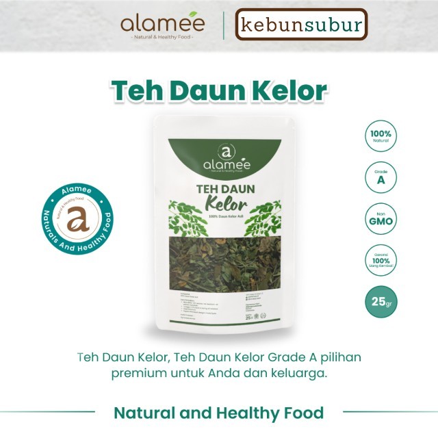 

ALAMEE Moringa Tea Teh Daun Kelor Herbal Alami Flower Asli Kering Organik Premium 25gr