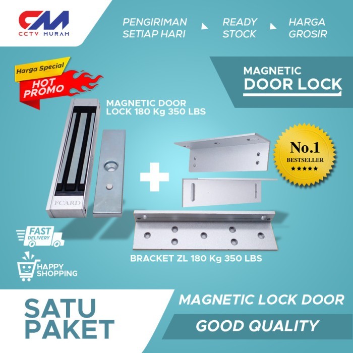 

Em Lock 180KG 300LBS / Magnetic Door Lock 180KG 300LBS/ Emlock