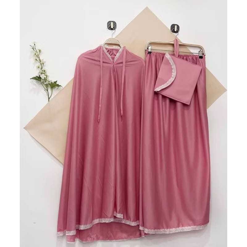 Mukena Katun Renda Travel - Mukena Dewasa Mukenah Dewasa Mukena Travel Mukena Traveling Mukena Katun