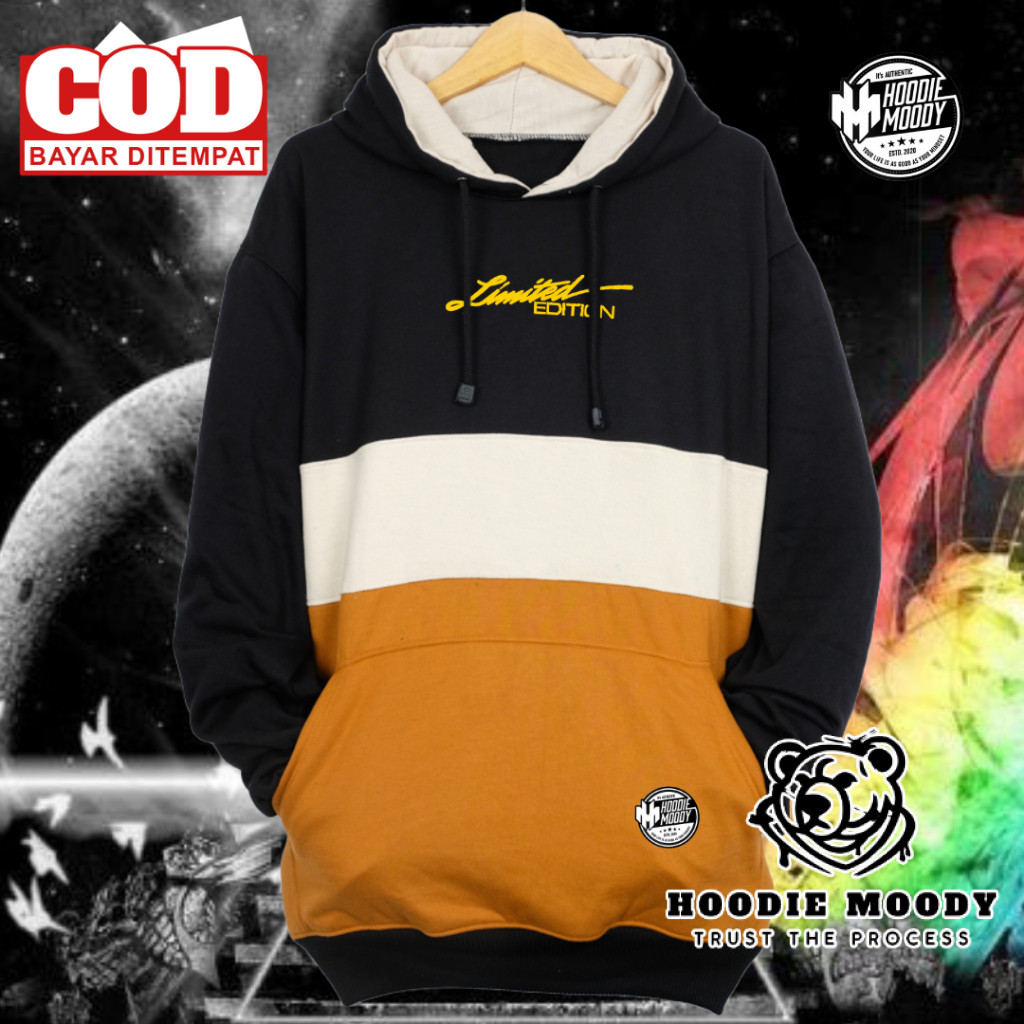 hoodie moody Sweater Hoodie pria wanita limited edition cowok cewek suiter keren bahan katun tebal f