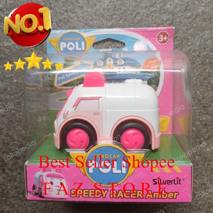 Robocar Poli Silverlit  Speedy Racer Amber Toy FAZ Store