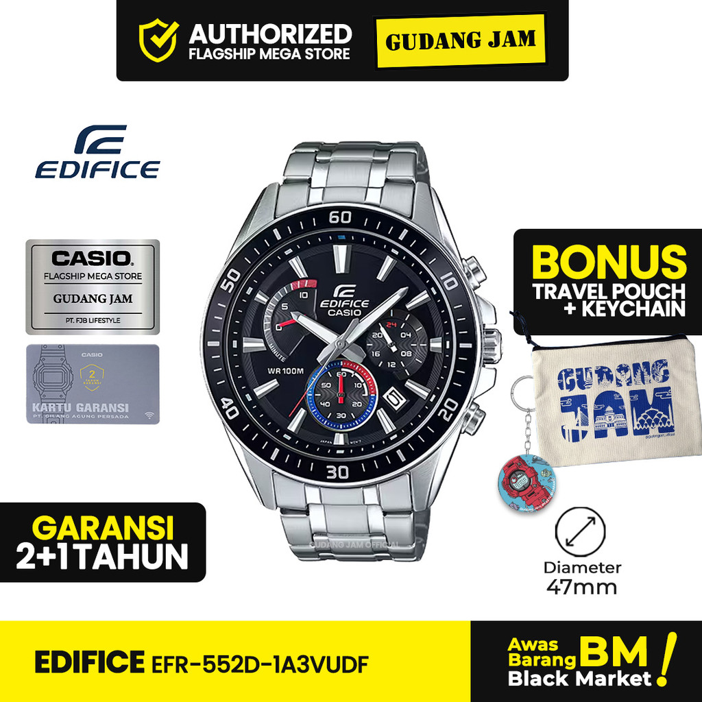 Edifice Pria EFR-552D-1A3VUDF EFR-552D-1A3 EFR552D EFR-552D EFR 552D