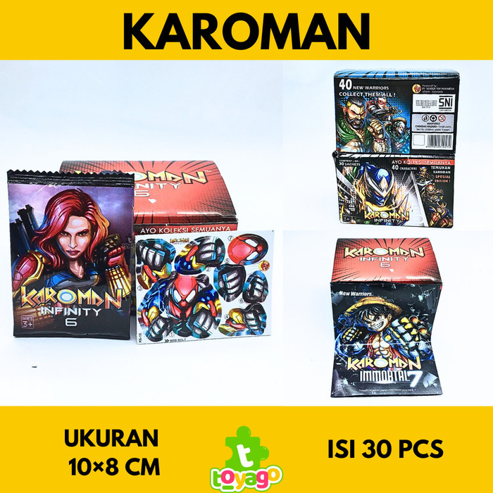 KAROMAN INFINITY 6 ISI 30 PCS MAINAN ANAK GROSIR MURAH