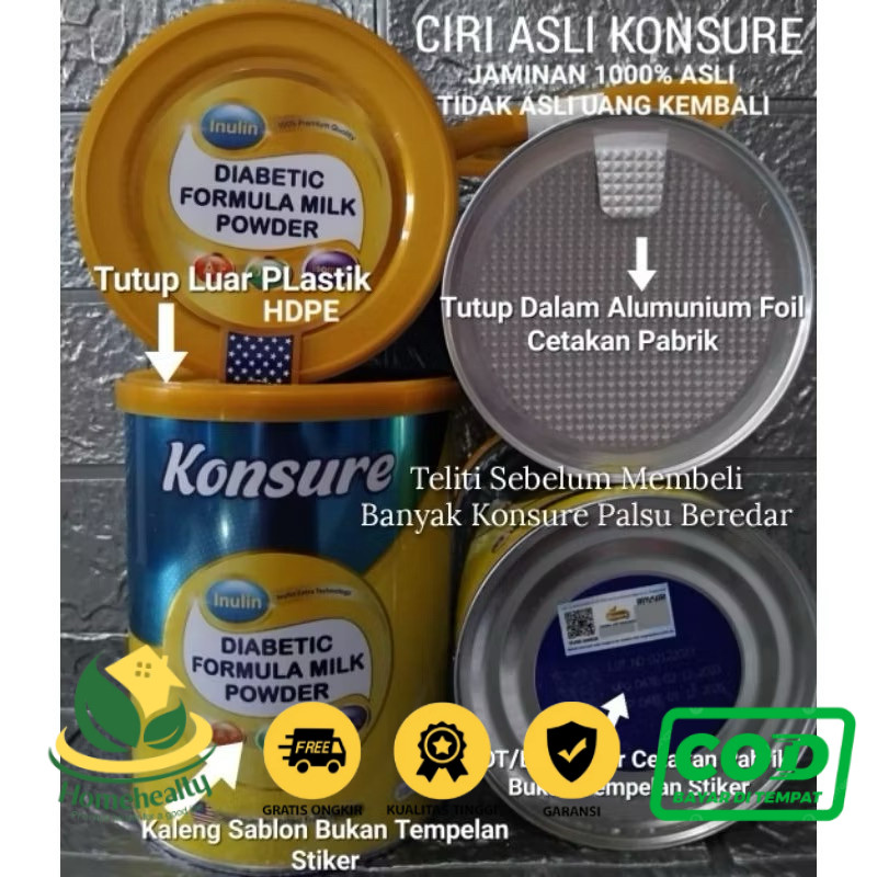 

PAKET 2 KALENG SUSU KONSURE UNTUK PENDERITA DIABETES ISI 500 GR ,SUSU KONSURE IMPORT USA