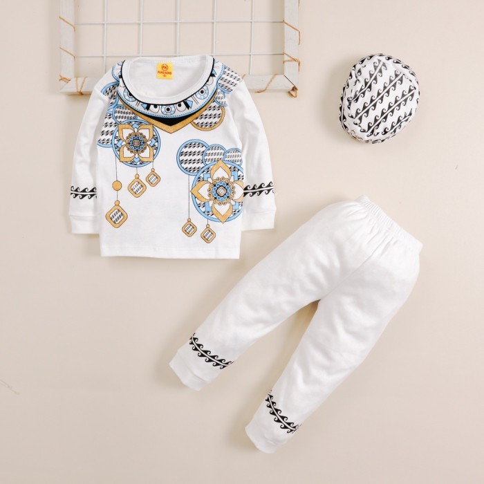[Terlaris]Lebaran Sale Setelan Baju Koko Anak Bayi Laki Laki Cowok Usia 6 - 18 Bulan Lebaran - Rasya