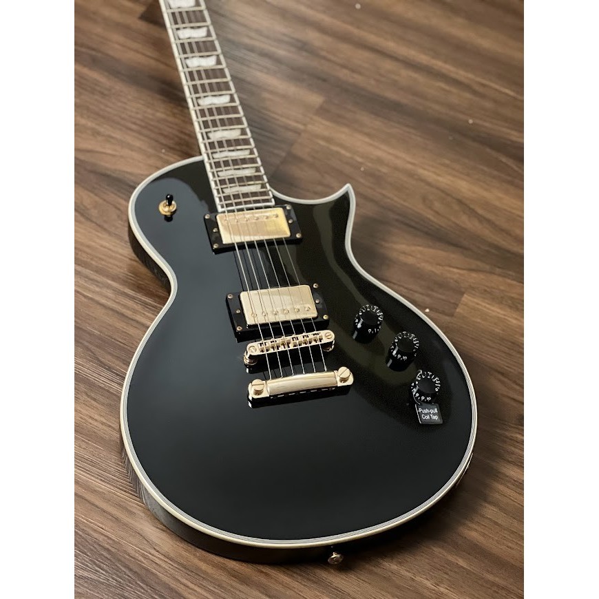 ESP LTD Eclipse EC-256 in Black with Gold Hardware